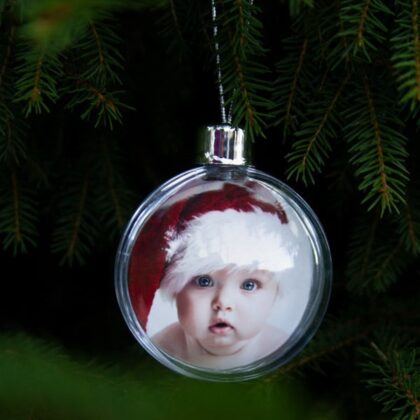 Julekule med ditt bilde