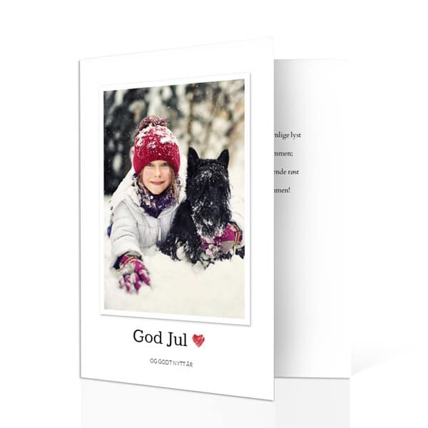 10-pk julekort 10x15cm - trykk på 4 sider, stående - Bilde 3