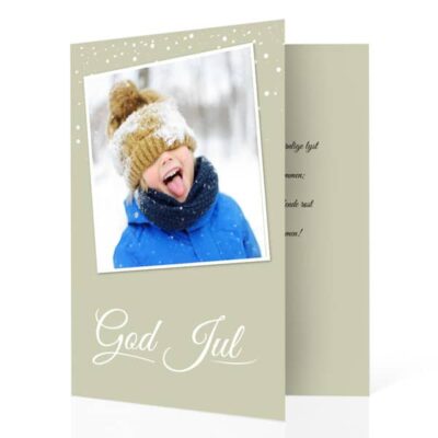 10-pk julekort 10x15cm - trykk på 4 sider, stående
