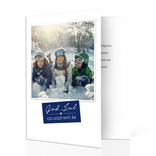 10-pk julekort 10x15cm - trykk på 4 sider, stående - Bilde 2
