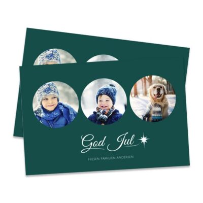 10-pk Julekort 10x15cm - trykk på en side, liggende