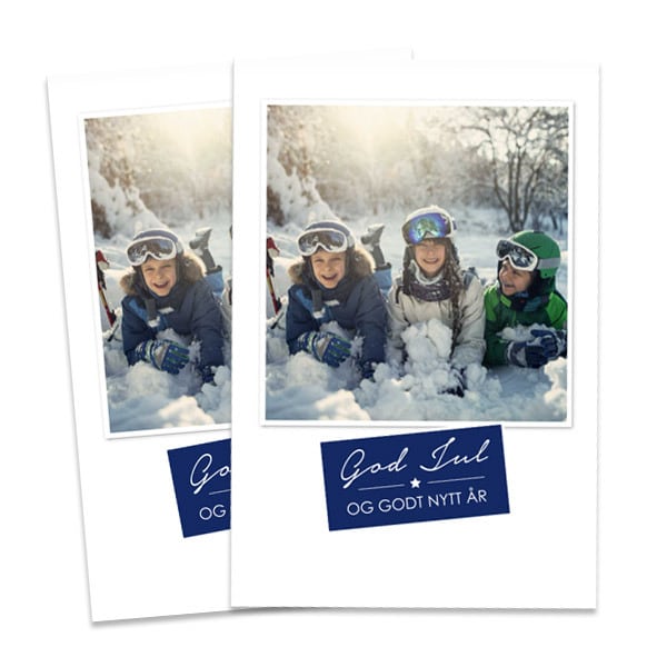 10-pk Julekort 10x15cm - trykk på en side, stående