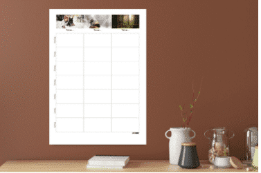 Ukeplan 50X70 pleksiglass