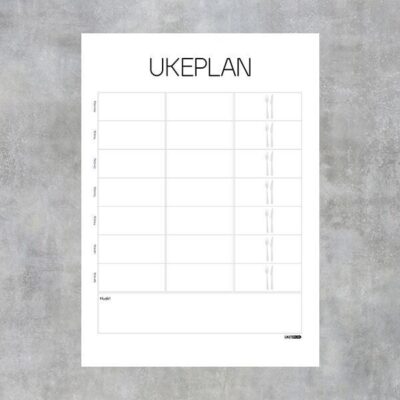 Magnetisk Ukeplan 50X70 cm