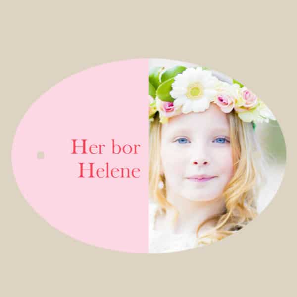 Ovalt dørskilt - Bilde 3