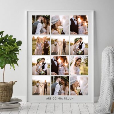 Bildecollage 70x100 cm i ramme